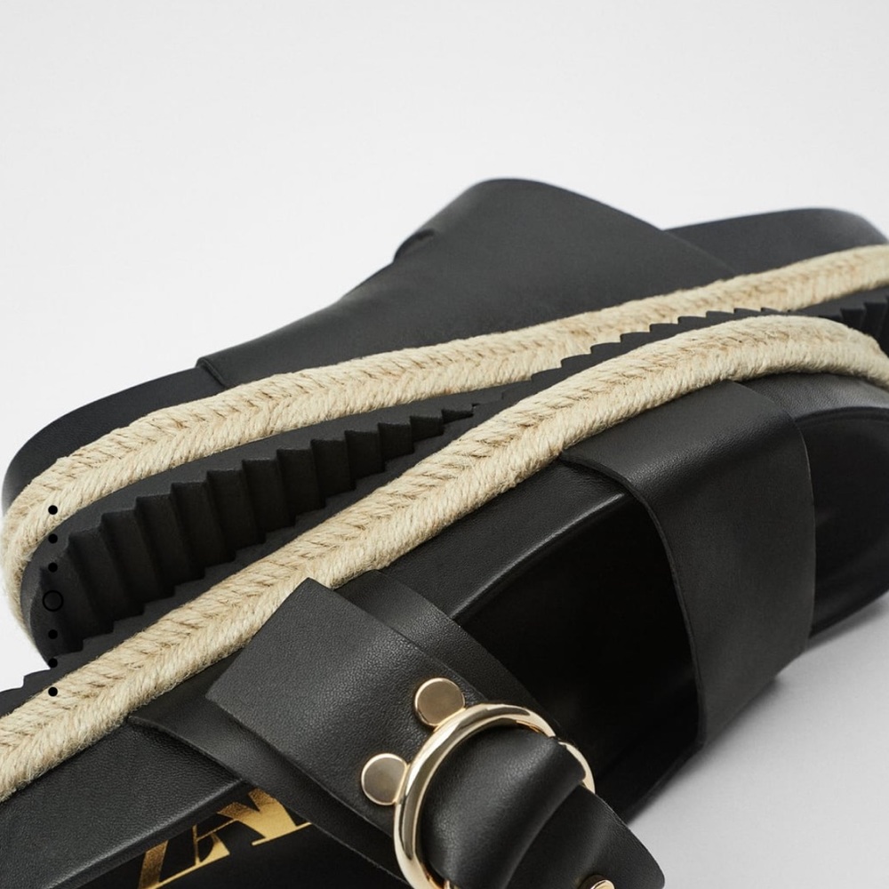 Zara Leather Flats